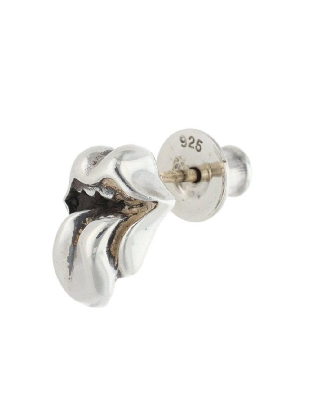 Chrome Hearts Stud LT Lip and Tongue Silver Earrings